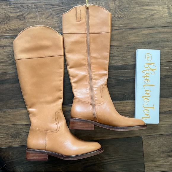 Vince Camuto Alfella Tall Leather Boots NWOT - Picture 2 of 12